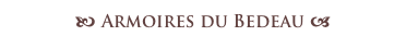 b Armoires du Bedeau a