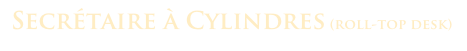 Secrétaire à Cylindres (roll-top desk)